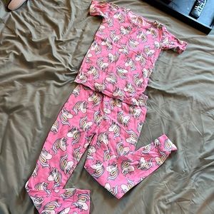 The children's place pink unicorn pajama pants set